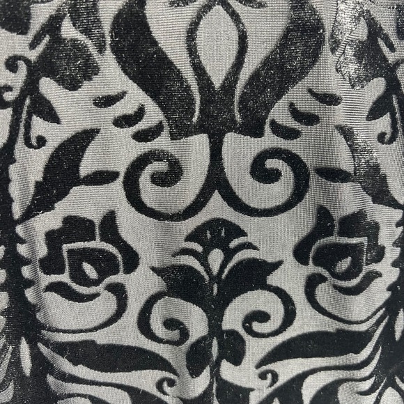 Vintage Francesca's Velvet Burnout Halter Top Damask Goth Vamp Witchy Punk Y2K M - Picture 9 of 12